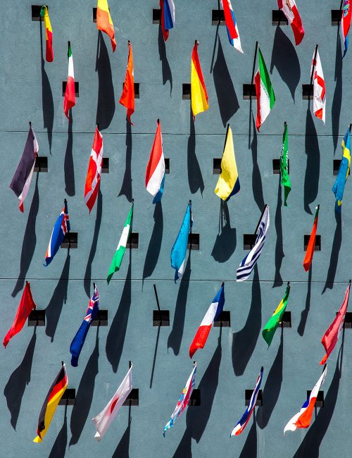 différents drapeaux - Corps consulaire à Lille